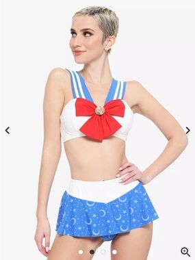 Sailor Moon NWT Cosplay Swim Suit Bathing Suit Bikini Lingerie Costume L 3X READ
